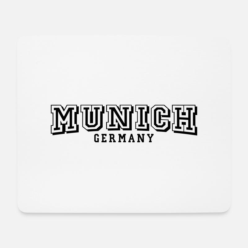 München - Mousepad (Querformat) - Weiß