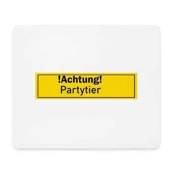 Partytier Alkohol Geschenk Geschenkidee Bier Alk - Mousepad (Querformat) - Weiß - Vorne