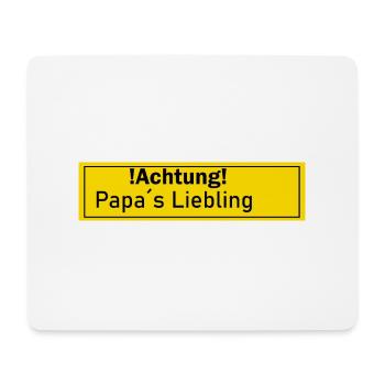 Papas Liebling Lieblinge Geschenk Geschenkidee Dad - Mousepad (Querformat) - Weiß - Vorne