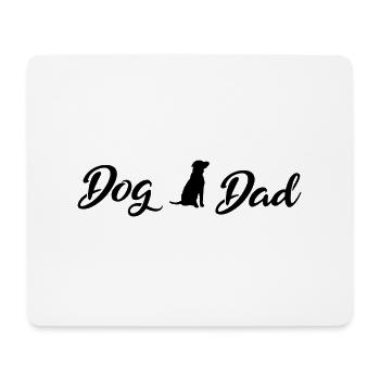 Dog Dad Black - Mousepad (Querformat) - Weiß - Vorne