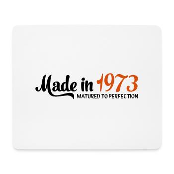 Fabriqué en 1973 - Tapis de souris (format paysage) - blanc - Devant