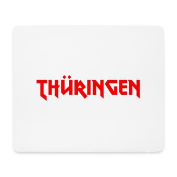Modisches Heimat THÜRINGEN Metal-Design - Mousepad (Querformat) - Weiß - Vorne