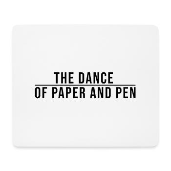Dance of Paper and Pen Shirt Geschenk Kalligrafen - Mousepad (Querformat) - Weiß - Vorne