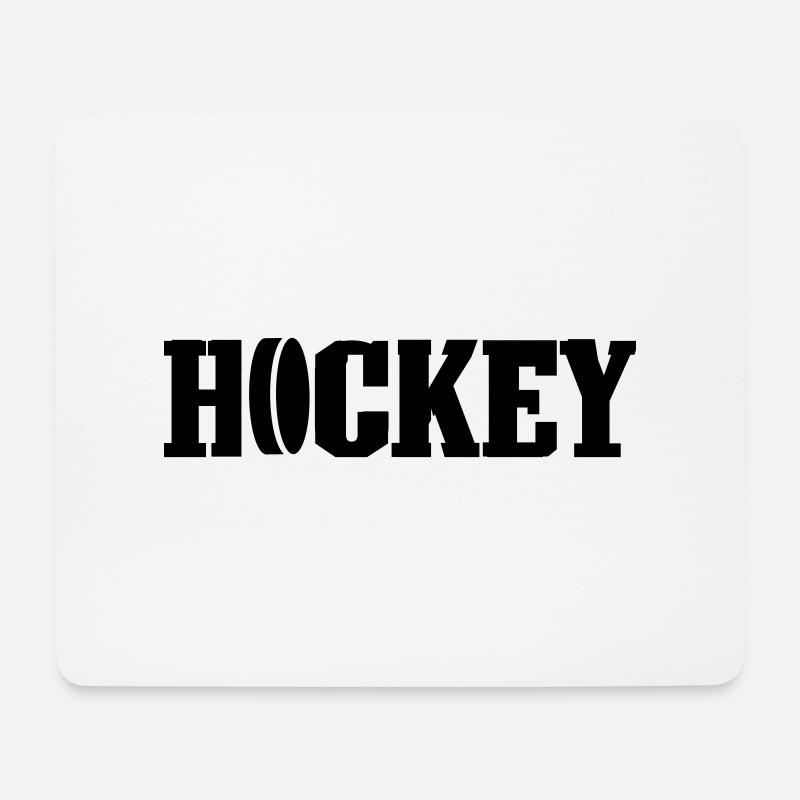 hockey - Mousepad (Querformat) - Weiß