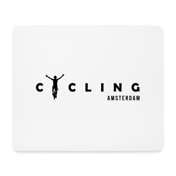 Cycling Amsterdam Europe - Mousepad (Querformat) - Weiß - Vorne