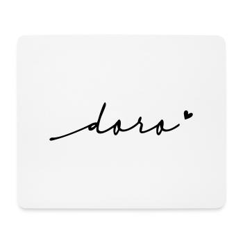Doro Cursive Name - Mouse Pad (horizontal) - white - Front