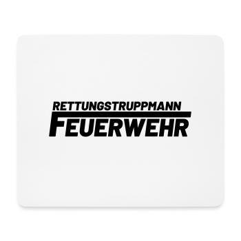 rettungstruppmann freiwillige feuerwehr - Mousepad (Querformat) - Weiß - Vorne