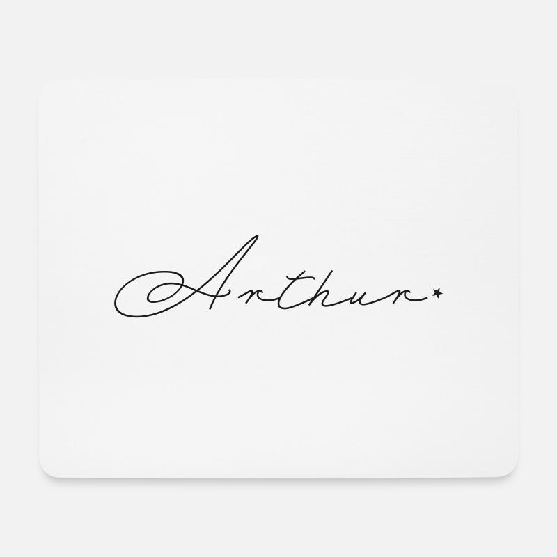 Name Arthur - Mouse Pad (horizontal) - white