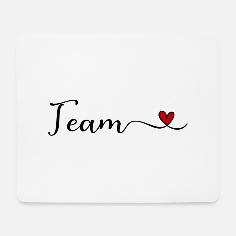Team - Mousepad (Querformat) - Weiß