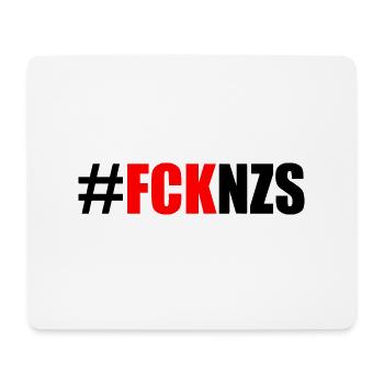 Fck nzs - Mousepad (Querformat) - Weiß - Vorne