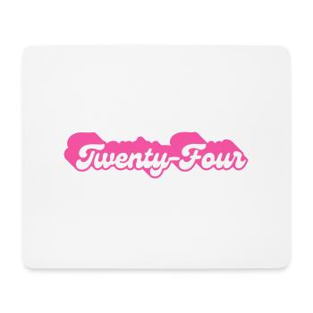 Twenty-Four Birthday - 24th Birthday Retro Pink - Mouse Pad (horizontal) - white - Front