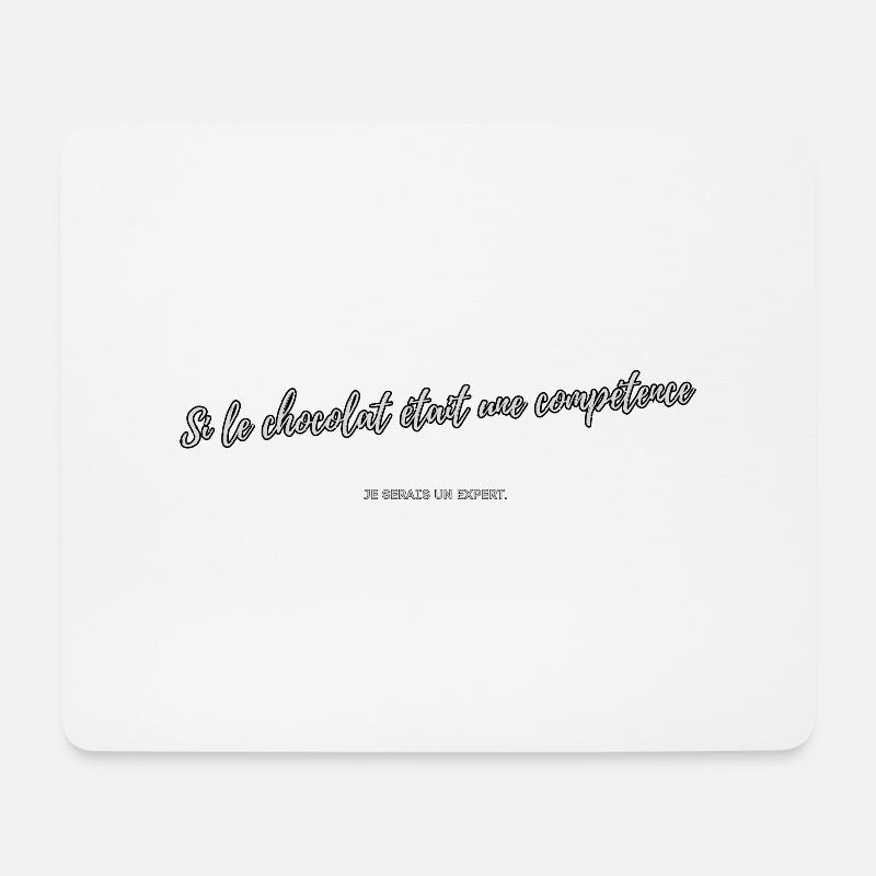 Schokoladen-Kompetenz - Mousepad (Querformat) - Weiß