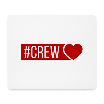 Crew Heart - Mouse Pad (horizontal) - white - Front