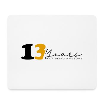 Vintage 2011 Drôle 13 ans Bday Hommes Femmes - Tapis de souris (format paysage) - blanc - Devant