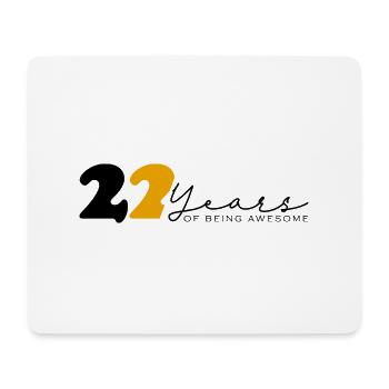 Vintage 2002 Drôle 22 ans Bday Hommes Femmes - Tapis de souris (format paysage) - blanc - Devant