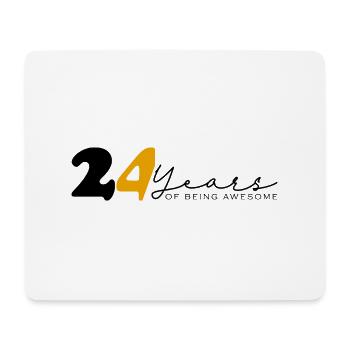 Vintage 2000 Funny 24 Year Old Bday Men Women - Mouse Pad (horizontal) - white - Front