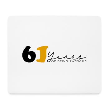 Jahrgang 1963 Lustig 61 Jahre alt Bday Männer Frauen - Mousepad (Querformat) - Weiß - Vorne