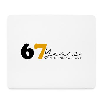 Vintage 1957 Funny 67 Year Old Bday Men Women - Mouse Pad (horizontal) - white - Front