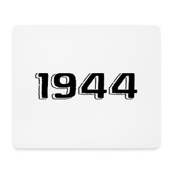 Jahrgang 1944 geboren Geburtstag Retro 1944 - Mousepad (Querformat) - Weiß - Vorne