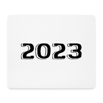 Millésime 2023 Naissance Anniversaire Rétro 2023 - Tapis de souris (format paysage) - blanc - Devant
