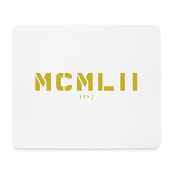 Mit römischen Zahlen MCMLII - Made in 1952 - Mousepad (Querformat) - Weiß - Vorne