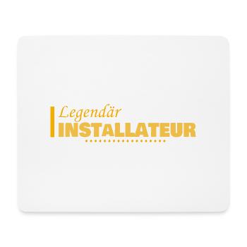Profession Plombier - Tapis de souris (format paysage) - blanc - Devant