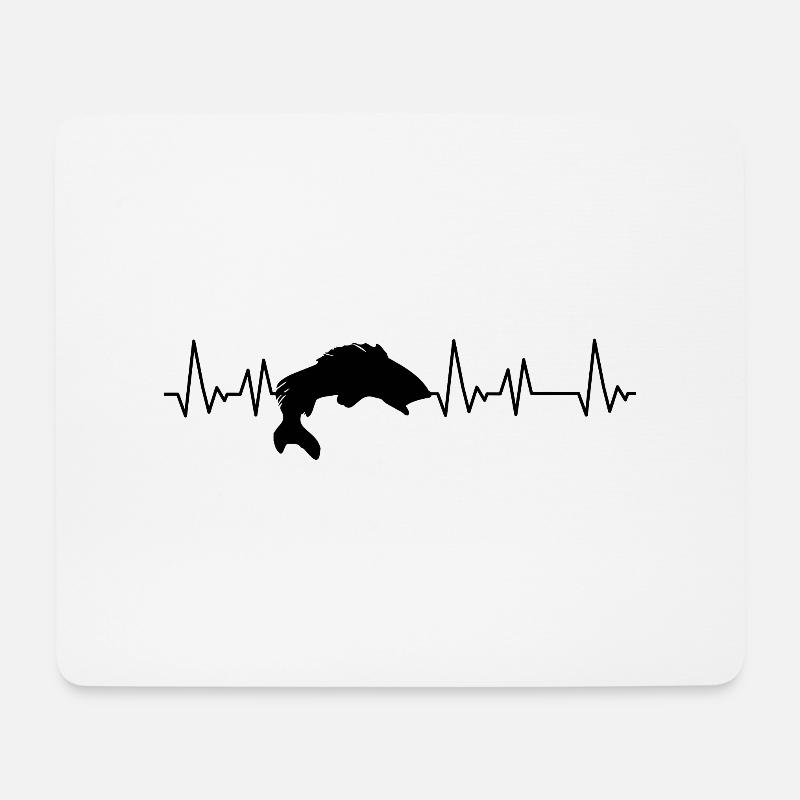 Angler Spruch Fischen Fischer Geschenksidee - Mousepad (Querformat) - Weiß
