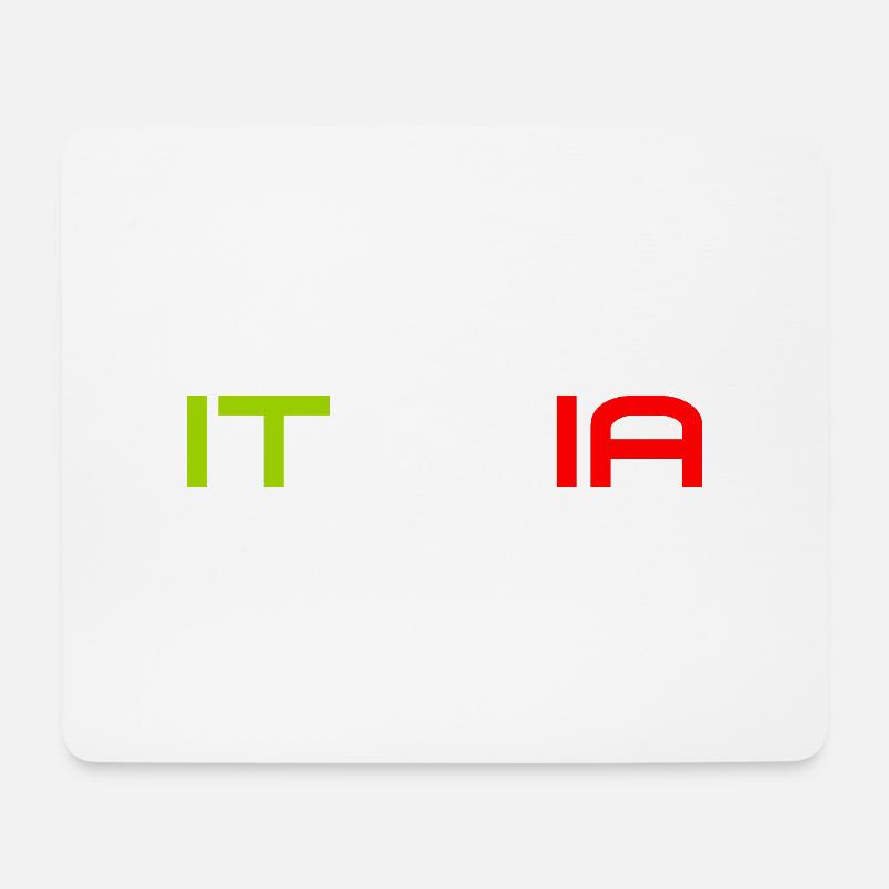 Italia - Italy - Italien - Slogan - Mousepad (Querformat) - Weiß