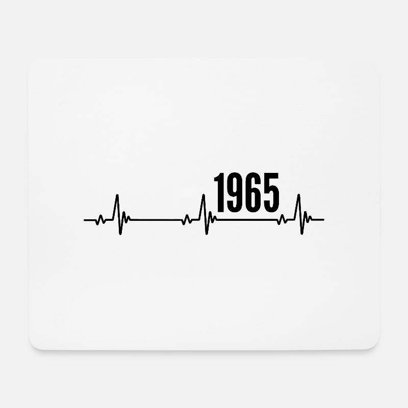 1965 Geschenk 1965 Retro 1965 Original 1965 Jahrgang - Mousepad (Querformat) - Weiß