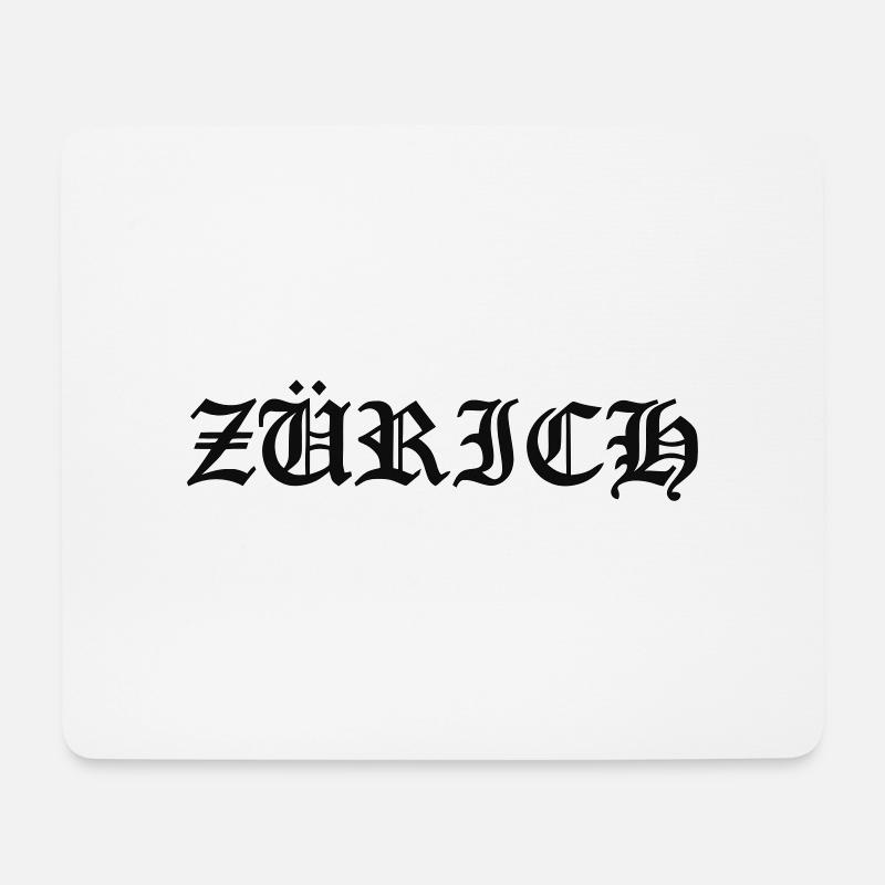 ZÜRICH - Mousepad (Querformat) - Weiß