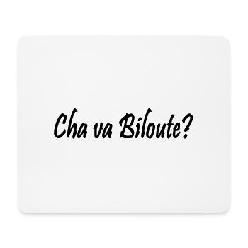 chavabiloute - Tapis de souris (format paysage) - blanc - Devant