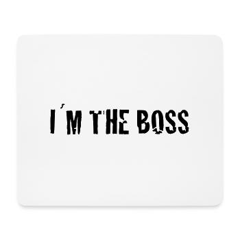 i´m the boss - Mousepad (Querformat) - Weiß - Vorne