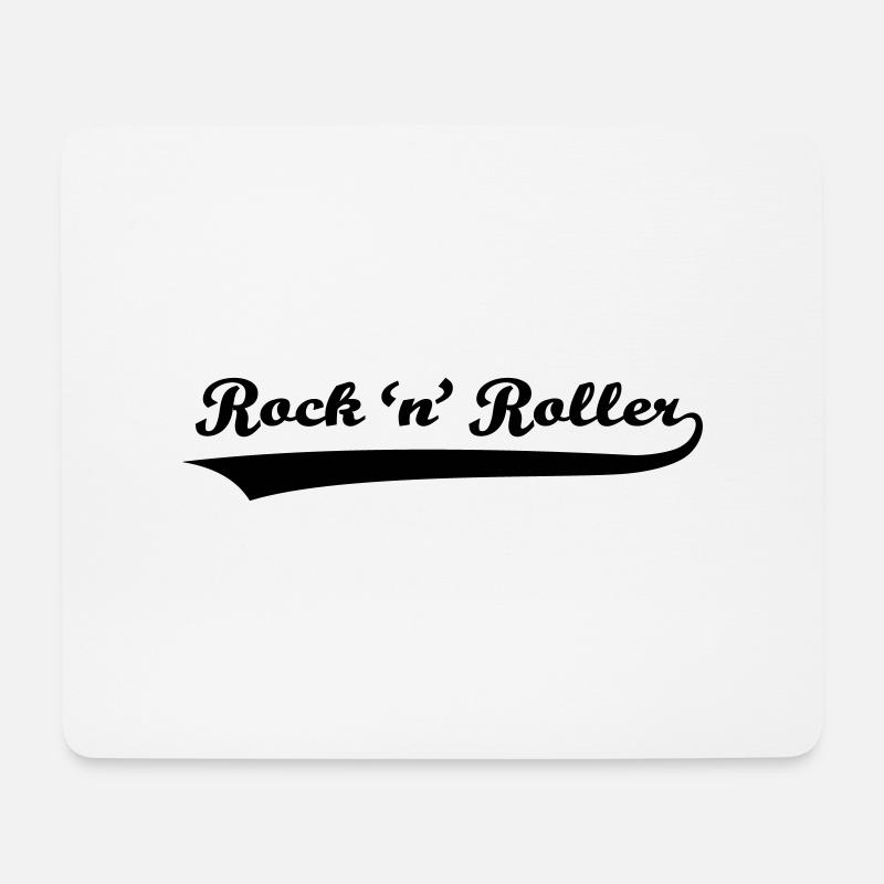 Rock 'n' Roller - Mousepad (Querformat) - Weiß
