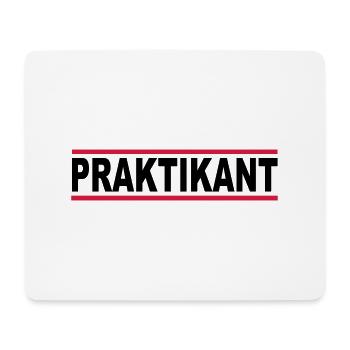 praktikant - Mousepad (Querformat) - Weiß - Vorne