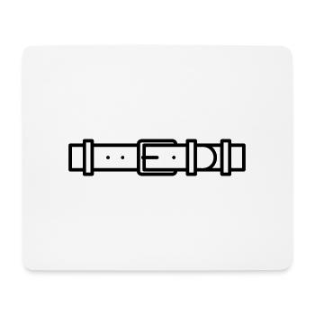 ceinture - Tapis de souris (format paysage) - blanc - Devant