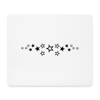 sterne - Mousepad (Querformat) - Weiß - Vorne