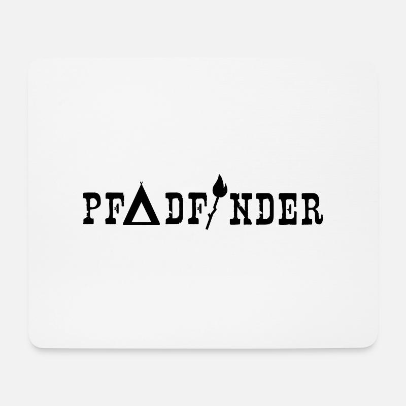Pfadfinder - Mousepad (Querformat) - Weiß