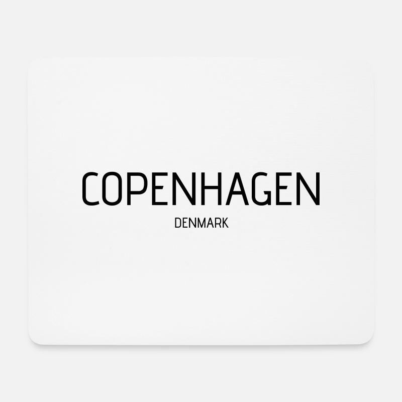 copenhagen - Mousepad (Querformat) - Weiß