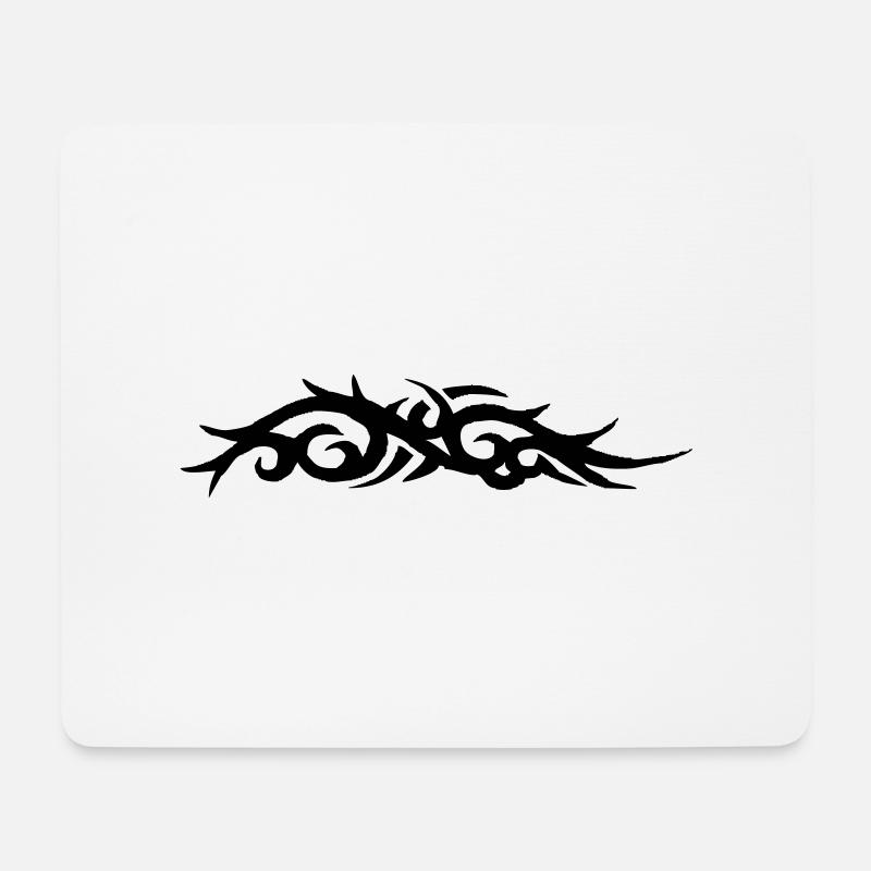 tribal tattoo - Mousepad (Querformat) - Weiß