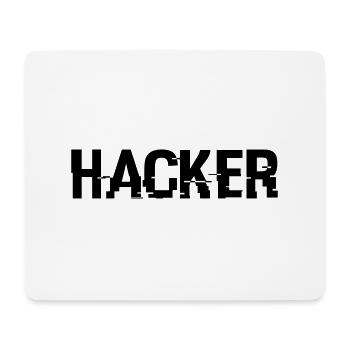 Hacker - Mousepad (Querformat) - Weiß - Vorne