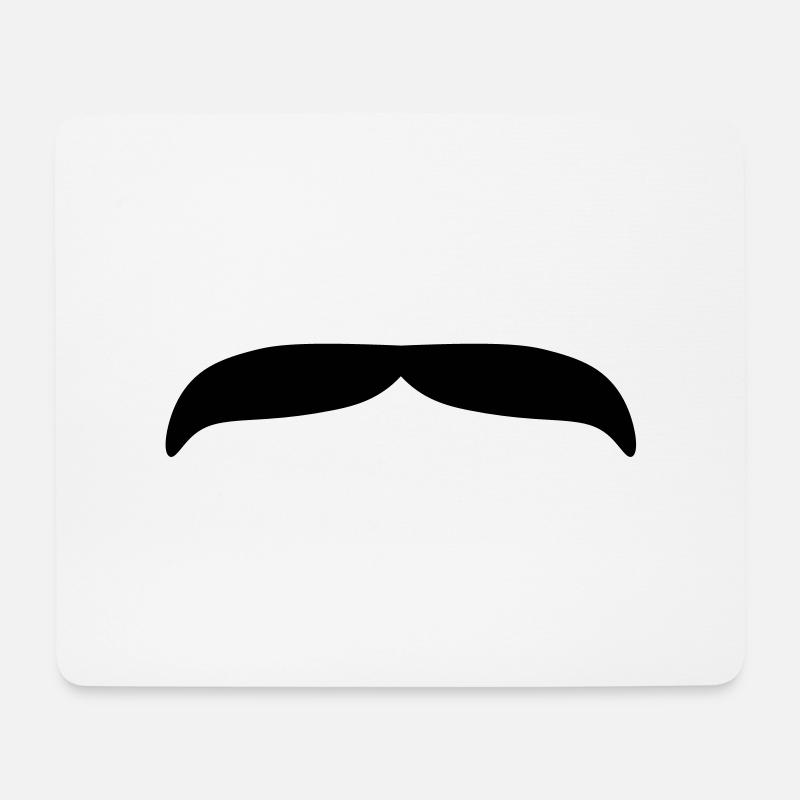 Moustache 2 - Mouse Pad (horizontal) - white