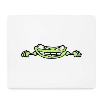 verstecken rahmen text schreiben mauer wand meme g - Mousepad (Querformat) - Weiß - Vorne