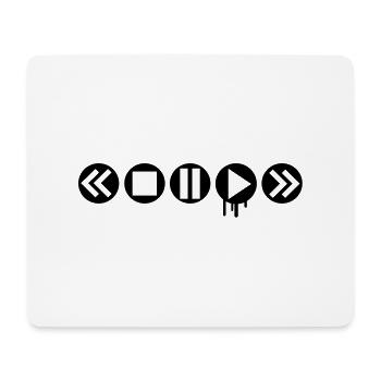 play_it___f1 - Mouse Pad (horizontal) - white - Front