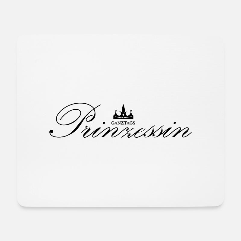 Ganztagsprinzessin Prinzessin Prinz Spruch Gechenk - Mousepad (Querformat) - Weiß