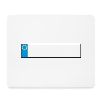 license plate europe_g1 - Mouse Pad (horizontal) - white - Front