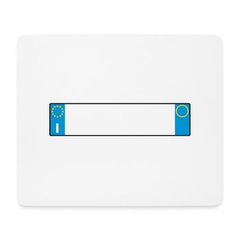 license plate Italy_g1 - Mouse Pad (horizontal) - white - Front