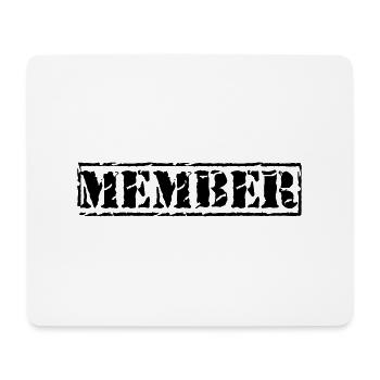 member - Mouse Pad (horizontal) - white - Front