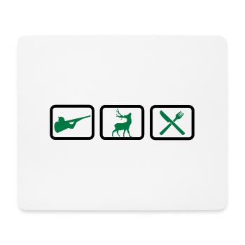 hunting - Mouse Pad (horizontal) - white - Front