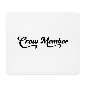 crew - Tapis de souris (format paysage) - blanc - Devant