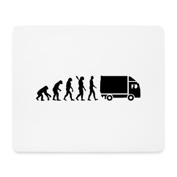LKW - Mousepad (Querformat) - Weiß - Vorne